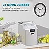 HUMHOLD Nugget Ice Maker Countertop, 44Lbs Pebble Ice Per Day, 24Hrs Preset Program with Automatic Self Cleaning Function, Mini Pellet Ice Cubes Maker Machine for Home/Kitchen/Office/RV - Image 2